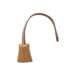 エルメス HERMES チャーム ストラップ クロシェット ロゴ 刻印 レザー 茶 ブラウン ■GY18 /MQ ■OH