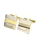 クリスチャンディオール Christian Dior カフスボタン アクセサリー ロゴ スクエア ゴールド色 シルバー色 ■GY11 /MQ ■OH