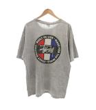 ステューシー STUSSY オールドステューシー 90s USA製 ヴィンテージ Tシャツ カットソー サークル ロゴ プリント 半袖 XL グレー /JS ■GY18