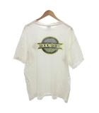 ステューシー STUSSY オールドステューシー 黒タグ後期 80s ヴィンテージ Tシャツ カットソー 半袖 XL 白 ホワイト ロゴ プリント /JS ■GY18