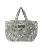 アンテプリマ ANTEPRIMA ハンドバッグ トートバッグ PVC ビニールコーティング ロゴ ポーチ付き コスメ柄 総柄 グレー /AH7 ■GY11