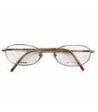 エトロ ETRO 眼鏡 メガネ 度なし セルフレーム チタン オーバル ロゴ 51□19-136 シルバー色 VE9483J /XZ ■GY11