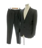 バーバリー BURBERRY セットアップ 上下2点セット テーラードジャケット 2B サイドベンツ 背抜き スラックス テーパード 灰 グレー A1H35-194-07 /MP ■GY18