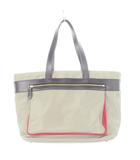 ポールスミス PAUL SMITH トートバッグ ハンドバッグ ナイロン レザー グレージュ ピンク /AH21 ■GY18