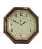 セイコー SEIKO エンブレム EMBLEM 掛時計 アナログ 3針 八角形 茶色 ブラウン HS343B /XZ ■GY11