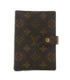 ルイヴィトン LOUIS VUITTON アジェンダ PM システム手帳カバー PVC レザー モノグラム 総柄 茶色 ブラウン /XZ ■OH ■GY17