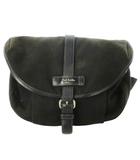 ポールスミス PAUL SMITH ショルダーバッグ ボディバック クロスボディ キャンバス レザー 革 ロゴ 焦げ茶 ダークブラウン /CK12 ■GY18