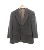 バーバリーズ Burberrys ヴィンテージ テーラードジャケット 千鳥格子 チェック柄 ウール AB4 グレー /JS ■GY18