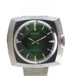 ラドー RADO マッキンリー mckinley 腕時計 ウォッチ 手巻き 緑文字盤 ロゴ シルバー色 ■GY18 /MQ