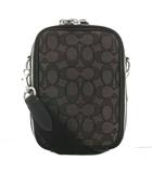 コーチ COACH スタントン クロスボディ ショルダーバッグ キャンバス レザー シグネチャー 総柄 黒 ブラック CH097 /XZ ■GY18