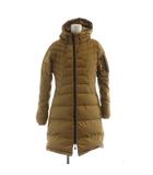 フィラ FILA ダウンコート 長袖 ジップフライ ロゴ ミドル 総裏地 L 茶 ブラウン ■GY18 /MQ