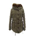 タトラス TATRAS ダウンコート ラクーンファー付き ミドル ハーフ 2 カーキ /UO ■GY17