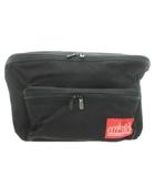マンハッタンポーテージ Manhattan Portage ボディバッグ ショルダーバッグ クロスボディ キャンバス ロゴ 黒 ブラック /MN13 ■GY17