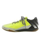 アディダス adidas エース ACE フットサルシューズ スニーカー レザー メッシュ ローカット US7.5 25.5cm ソーラーイエロー シルバー色 黒 ブラック S31932 /XZ ■GY18