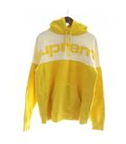 シュプリーム SUPREME パーカー スウェット 長袖 プルオーバー 裏起毛 ロゴ M 白 ホワイト 黄 イエロー ■GY18 /MQ