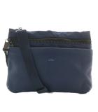 ランバンオンブルー LANVIN en Bleu ショルダーバッグ サコッシュ ナイロン レザー リフレクト ロゴ 紺 ネイビー /XZ ■GY18