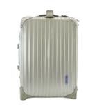 リモワ RIMOWA 925.52 SilverIntegral シルバーインテグラル 2輪 キャリーケース スーツケース アルミ 機内持込可 32L 青ロゴ シルバーカラー 銀色 /XZ ■GY18