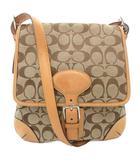 コーチ COACH ショルダーバッグ シグネチャー キャンバス レザー ベージュ 6079 /AE ■GY18