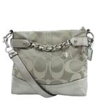 コーチ COACH シグネチャー ショルダーバッグ グレー系 チェーン シルバー金具 F18862 /UO ■GY18