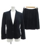 ポールスミス ブラック Paul Smith BLACK セットアップ フォーマル ジャケット 40 スカート 38 背抜き シングル 紺 ネイビー 春夏 /AE ■GY18