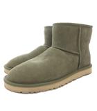 アグ オーストラリア UGG australia クラシック ミニ M CLASSIC MINI ムートンブーツ ショート シープスキン レザー 革 ロゴ 27cm カーキ 1002072 /GV