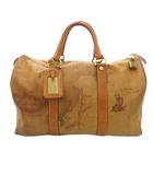 プリマクラッセ PRIMA CLASSE ボストンバッグ 地図柄 PVC 茶 ブラウン /JS