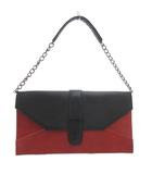 ゴーサンゴーイチファム 5351 POUR LES FEMMES ハンドバッグバッグ 肩掛け レザー チェーンショルダー 黒 ブラック 赤 レッド /GV ■GY13