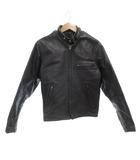 ショット SCHOTT ライダース レザージャケット 革ジャン 36 シングル ライナー付 黒 ブラック /AE ■GY18