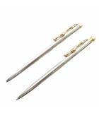 ミキモト MIKIMOTO ボールペン シャープペンシル 文房具 筆記用具 2本セット ト音記号 パール ロゴ シルバー色 ゴールド色 /XZ ■GY11