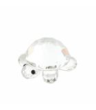 スワロフスキー SWAROVSKI 置物 オブジェ インテリア 亀 カメ クリスタル クリア /XZ ■GY11