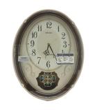 セイコー SEIKO Wave Symphony 電波壁掛時計 アミューズ時計 からくり メロディ 振り子 茶色 ブラウン AM259B /XZ ■GY18