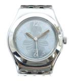 スウォッチ SWATCH ジャンク品 IRONY 腕時計 ウォッチ クォーツ ラウンド 青文字盤 シルバー色■GY18 /MQ