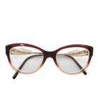 バーバリー BURBERRY 眼鏡 メガネ 度入り セルフレーム ロゴ ゴールド金具 53□17-140 バーガンディ B 2210-F 3553 /XZ ■GY11