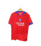 ナイキ NIKE トータル 90 サッカー オーセンティック ユニフォーム パリ サンジェルマン ゲームシャツ 半袖 ラバー プリント ロゴ ストライプ スポーツ L 赤 レッド HM3198-680 /MN10 ■GY11