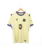 ナイキ NIKE コービー Dri-FIT ADV サッカー オーセンティック ユニフォーム FC バルセロナ 2025/26 マッチ アウェイ ゲームシャツ 半袖 切替 ロゴ エンブレム ラバープリント リザード柄 ライン M ベージュ HJ4554-784 /MN13 ■GY11