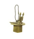 ロエベ LOEWE キーホルダー ストラップ チャーム ウサギ ロゴ ゴールド色 ■GY11 /MQ