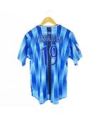  ハイクオリティーレプリカユニフォーム 横浜DeNaベイスターズ 交流戦 HOME No.19 山崎康晃 半袖シャツ ロゴ 野球 観戦 ファン M 青 ブルー /CK2 ■GY11