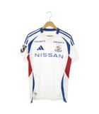 アディダス adidas アウェイユニフォーム 横浜F・マリノス ゲームシャツ ジャージ 半袖 切替 メッシュ ロゴ サッカー M 白 ホワイト /MN12 ■GY11