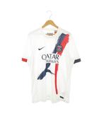 ナイキ NIKE レプリカユニフォーム ジャージ パリ サンジェルマン 2024/25 スタジアム アウェイ ゲームシャツ 半袖 ロゴ 刺繍 ラバー プリント サッカー L 白 ホワイト FN8781-101 /MN11 ■GY11