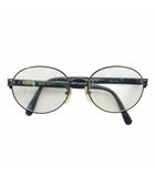 モスキーノ MOSCHINO 眼鏡 メガネ 度あり メタルフレーム ラウンド マーブル 54□17-140 黒 ブラック 5717 /XZ ■GY11