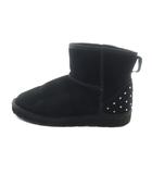 バンズ VANS ショートブーツ ムートン スタッズ ロゴ ボア 24cm 黒 ブラック V8003W ■GY11 /MQ