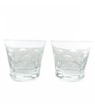 バカラ Baccarat ベルーガ タンブラー ロックグラス 2個セット 食器 ロゴ刻印 クリア /XZ ■GY18