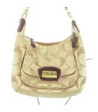 コーチ COACH ショルダーバッグ ハンドバッグ 2way キャンバス レザー シグネチャー ベージュ 19335 /AH4 ■GY11