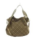 ラシット RUSSET ハンドバッグ ショルダー 2WAY ロゴ ナイロン レザー 総柄 茶 ブラウン ■GY18 /MQ