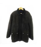  ピッチーニ  PICCINI ムートンジャケット ステンカラー ハンティング ラム 羊革 M 黒 ブラック /CK3 ■GY18