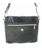 オロビアンコ OROBIANCO ショルダーバッグ クロスボディ キャンバス レザー 革 切替 ロゴ 紺 ネイビー /CK20 ■GY18