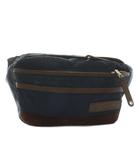 マスターピース MASTERPIECE デスティニー Density ナイロン スエード レザー コンビ ウエスト ボディ バッグ ロゴ 紺 ネイビー 茶色 ブラウン 01353 /XZ ■GY18