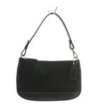 コーチ COACH ハンドバッグ ワンショルダー キャンバス レザー シグネチャー 総柄 黒 ブラック 6094 /XZ ■GY18