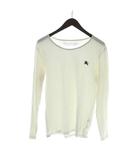 バーバリーブラックレーベル BURBERRY BLACK LABEL Tシャツ 長袖 ロンT ロゴ 2 白 ホワイト ■GY11 /MQ