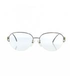 イヴサンローラン YVES SAINT LAURENT 30-5653 眼鏡 めがね ロゴ クリアレンズ 度あり 57-16□133 シルバー色 ■GY11 /MQ